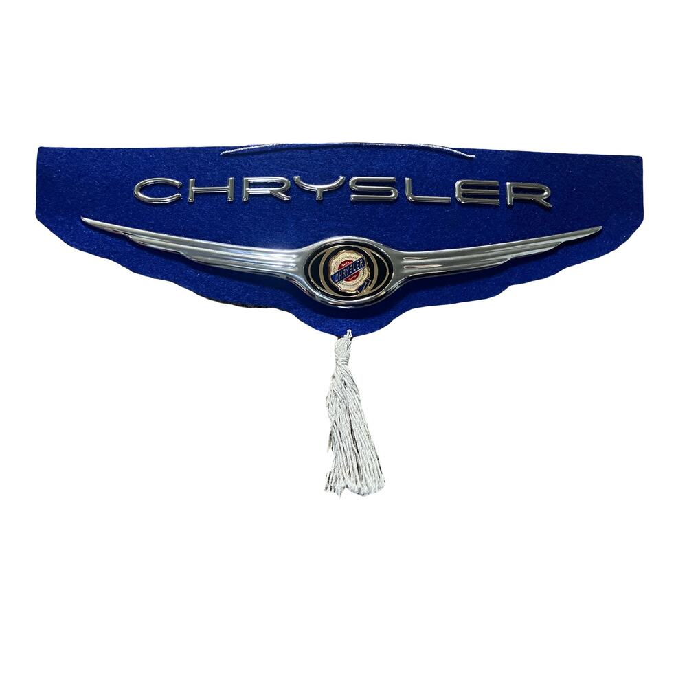 Chrysler Emblem Winged Wordmark Logo Decorative Radiator Grille Hood Mopar